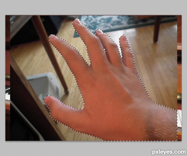 Creation of The Piano Hand: Step 8